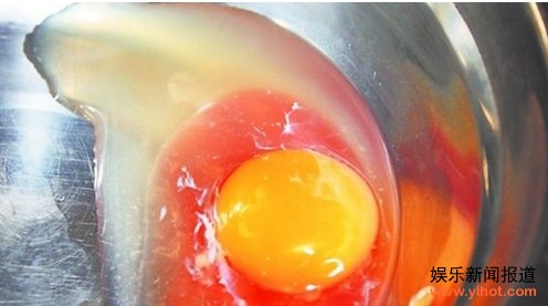 母鸡来例假遭到网友调侃 市民买到血鸡蛋莫惊慌